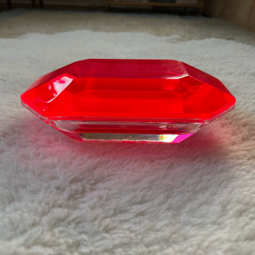 Pink Acrylic Treasure Box Alexandra Von Furstenburg